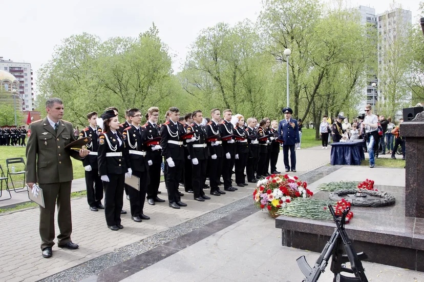 В Гольяновском парке состоялось военно-патриотическое мероприятие «Парад кадет»